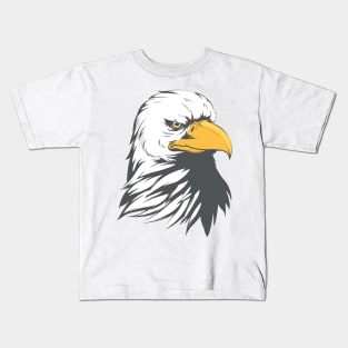 Bald Eagle Head Cartoon Kids T-Shirt